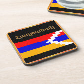 Armenische Sprichwort-Getränkeküste Getränkeuntersetzer (Linke Seite)