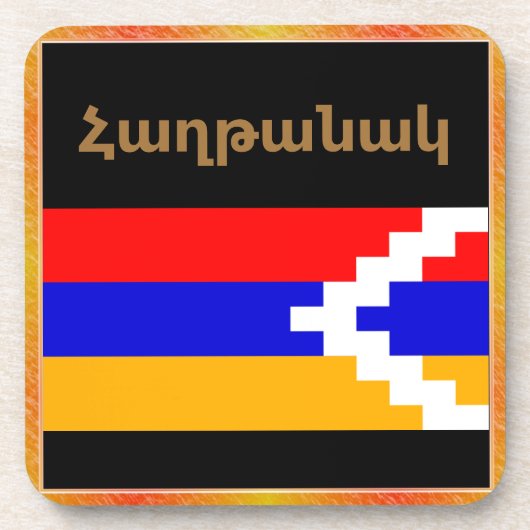 Armenische Sprichwort-Getränkeküste Getränkeuntersetzer (Vorderseite)