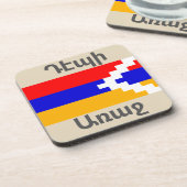 Armenische Sprichwort-Getränkeküste Getränkeuntersetzer (Linke Seite)