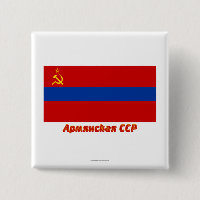 Armenische SSR Flagge mit Namen