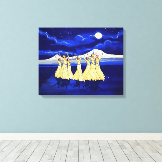 Armenische Tänzer gestresste Canvas Print Leinwanddruck (Insitu (Holzboden))