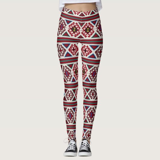 Armenische Teppichmuster-Leggings - Einzigartiges Leggings (Vorderseite)