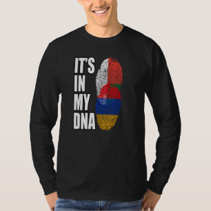 Armenische und Madagassische DNA-Erbeflagge T-Shirt