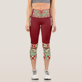 Armenische Volkskunst Capri Leggings (Vorderseite)