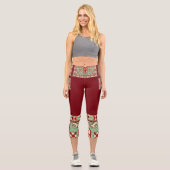 Armenische Volkskunst Capri Leggings (Vorderseite)
