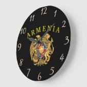 Armenische Wappen-Uhr Große Wanduhr (Winkel)