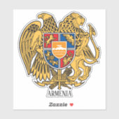 armenische Wappenmeere Aufkleber (Blatt)