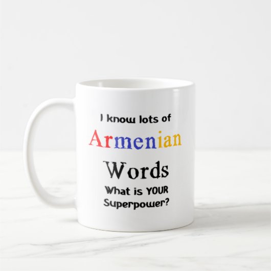 armenische Wörter Kaffeetasse (Links)