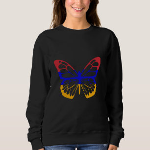 Armenische Wurzeln Schmetterling Armenischer Stolz Sweatshirt