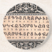 Armenischer Alphabet-Untersetzer Getränkeuntersetzer (Vorne)
