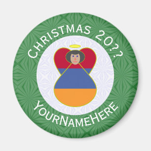 Armenischer Engel Weihnachtsflagge Personalisiert Magnet