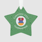 Armenischer Fahweihnachtsgel Personalisiert Ornament (Vorderseite)