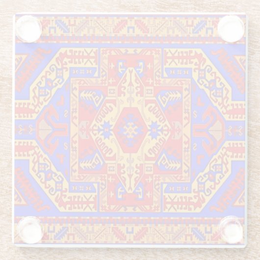Armenischer Folk Art Glass Untersetzer (Rückseite)