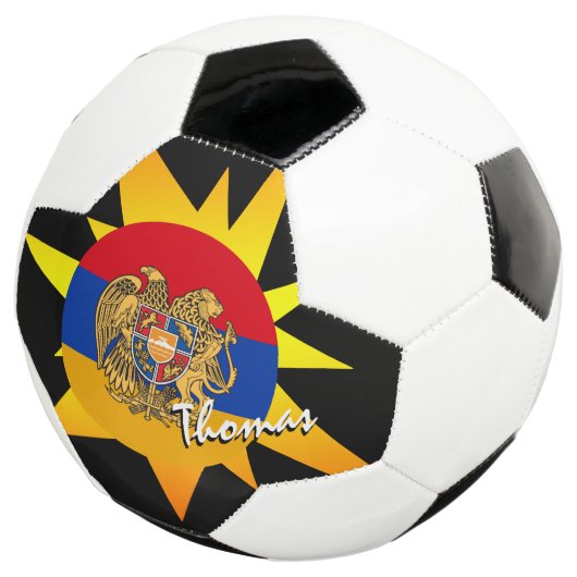 Armenischer Fußball und armenische Flagge / BANG (Dreiviertel)