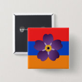 Armenischer Genozid-hundertjähriges Emblem u. Button (Vorne & Hinten)