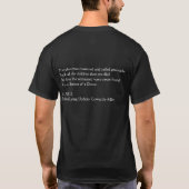 Armenischer Genozid T-Shirt (Rückseite)
