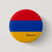 Armenischer Knopf, patriotische armenische Flaggen Button (Vorderseite)