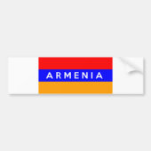 armenischer Landesflaggenname Autoaufkleber (Vorne)