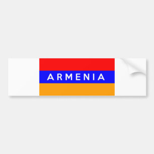 armenischer Landesflaggenname Autoaufkleber