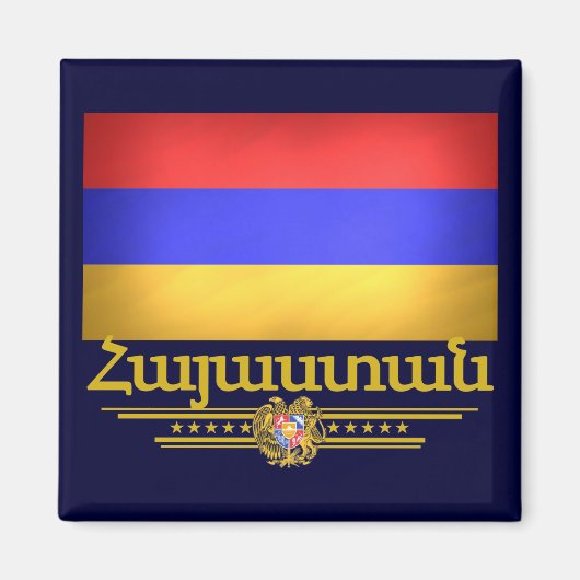 Armenischer Stolz Magnet (Vorne)