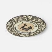 Armenischer Tanz Pappteller (Schrägansicht)