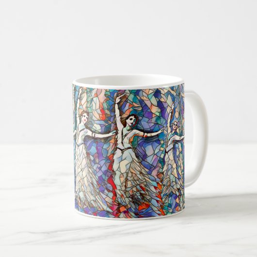 Armenischer Tänzer Kaffeetasse (VorderseiteRechts)