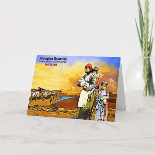 Armenischer Völkermord Feiertagskarte (Vorderseite)
