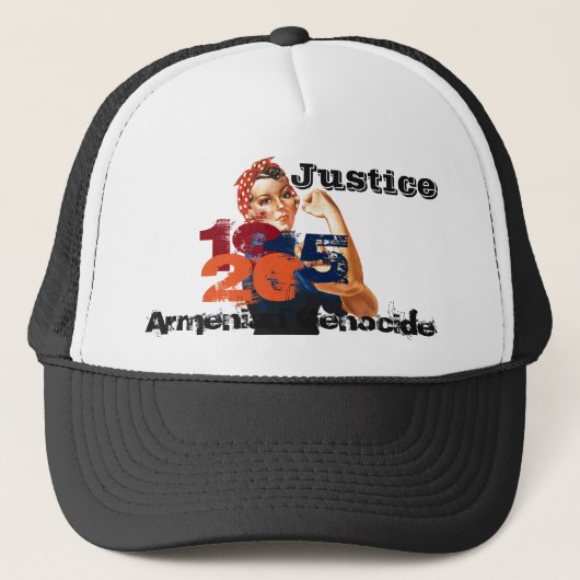 Armenischer Völkermordhut Truckerkappe (Vorderseite)