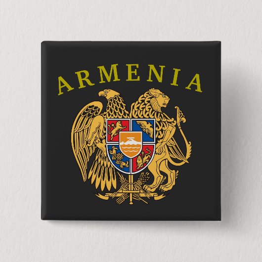 Armenischer Wappen-Button Button (Vorderseite)