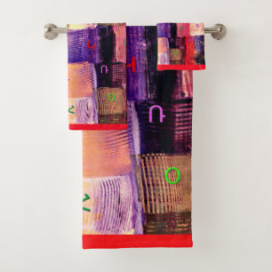 Armenisches Alphabet Badhandtuch Set