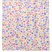 Armenisches Alphabet Duschvorhang (Vorderseite)