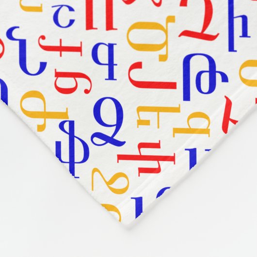 Armenisches Alphabet Fleecedecke (Ecke)