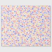 Armenisches Alphabet Geschenkpapier (Flach)