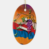 Armenisches Alphabet-Initialen "Ho" Verzierung Keramikornament (Rechts)