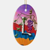 Armenisches Alphabet-Initialen "Lyun" Verzierung Keramikornament (Rechts)