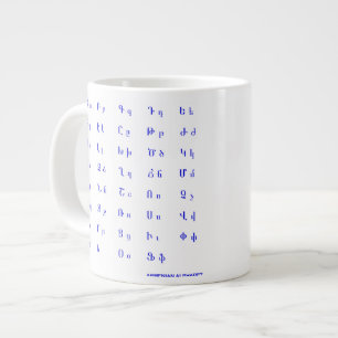Armenisches Alphabet Jumbo-Tasse
