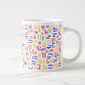 Armenisches Alphabet Jumbo-Tasse (Rechts)