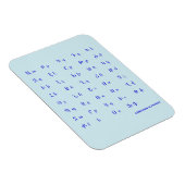 Armenisches Alphabet Magnet (Rechte Seite)