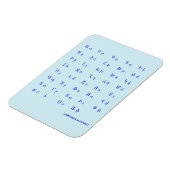 Armenisches Alphabet Magnet (Linke Seite)