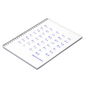 Armenisches Alphabet Notizblock (Linke Seite)