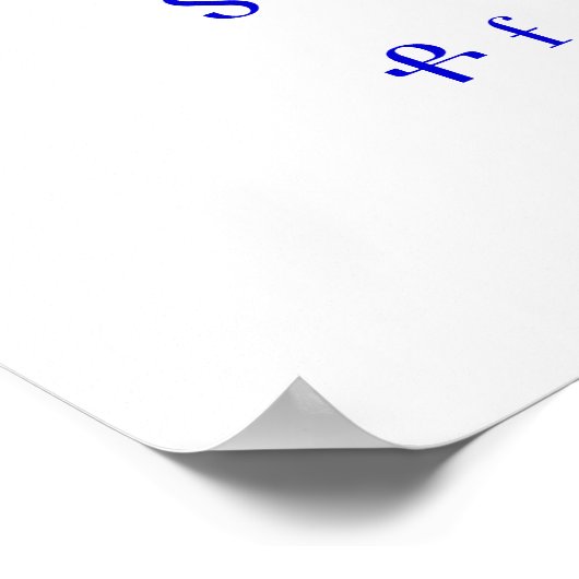 Armenisches Alphabet Poster (Ecke)