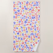Armenisches Alphabet Strandtuch (Vorderseite)