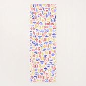 Armenisches Alphabet Yogamatte (Rückseite)