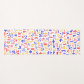 Armenisches Alphabet Yogamatte (Vorderseite (Horizontal))