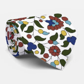 Armenisches Blumenmuster Krawatte (Gerollt)