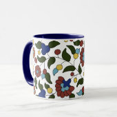 Armenisches Blumenmuster Tasse (Vorderseite Links)