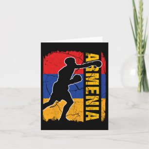 Armenisches Boxteam Armenische Flag Boxhandschuhe Karte
