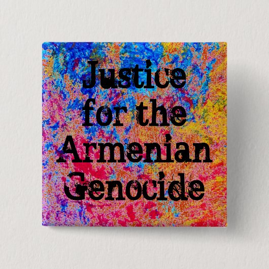 Armenisches Button gegen Völkermord (Vorderseite)