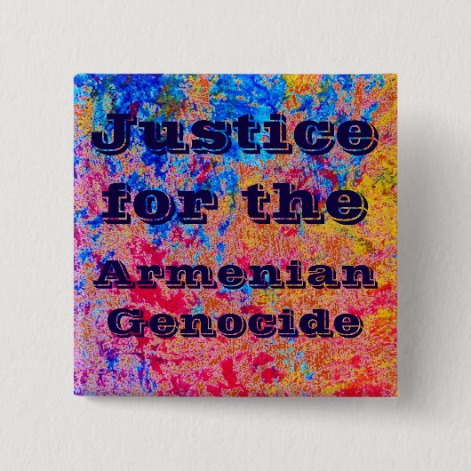 Armenisches Button gegen Völkermord (Vorderseite)