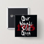 Armenisches Button gegen Völkermord (Vorne & Hinten)